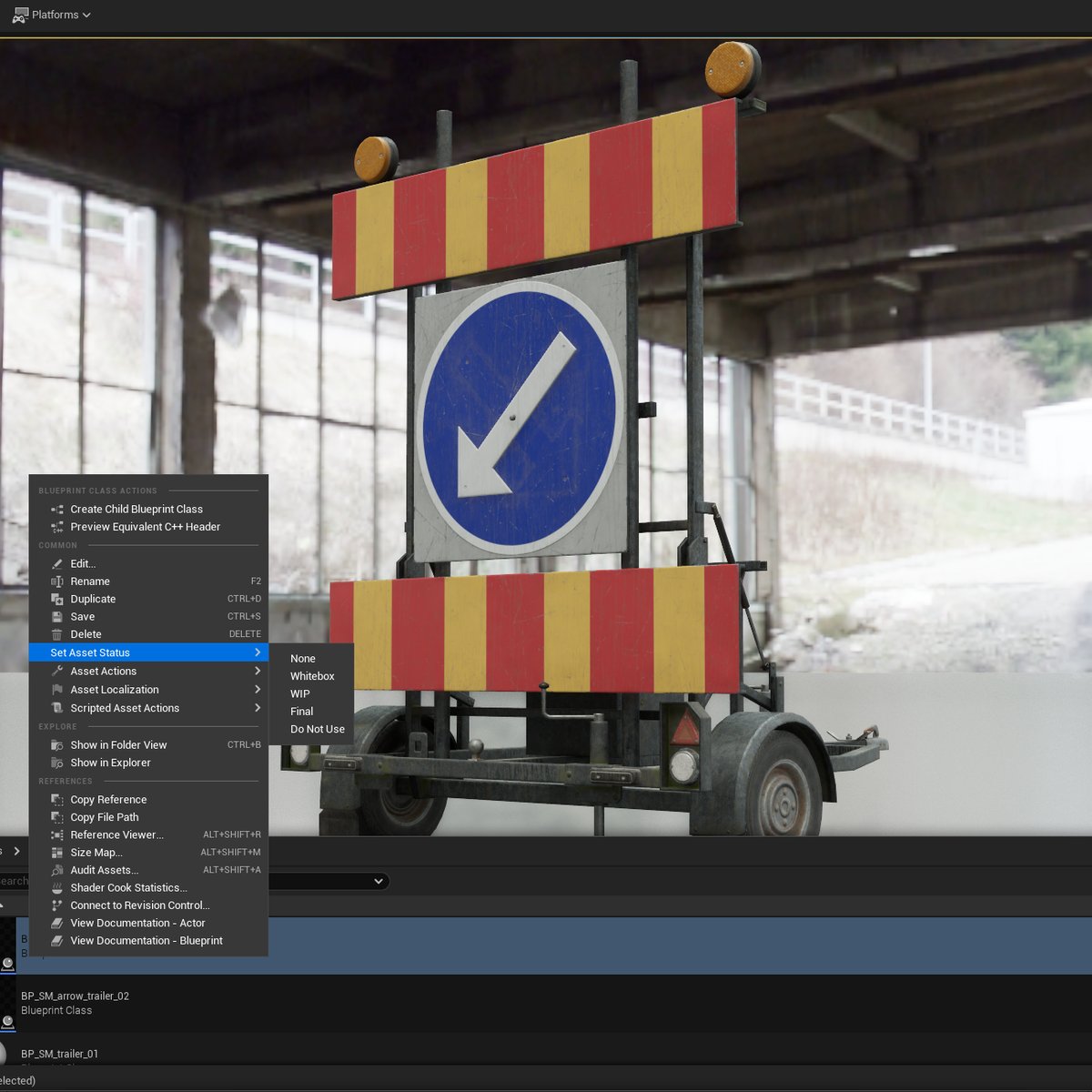Unreal - Asset Status