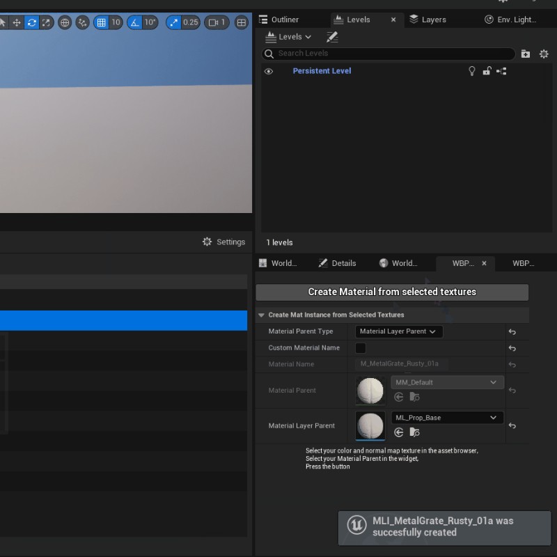 Unreal - Set Textures from Selection